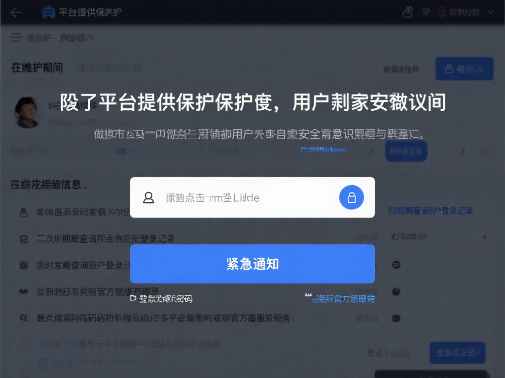 除了平台提供的保护措施，用户自身的安全意识同样不可