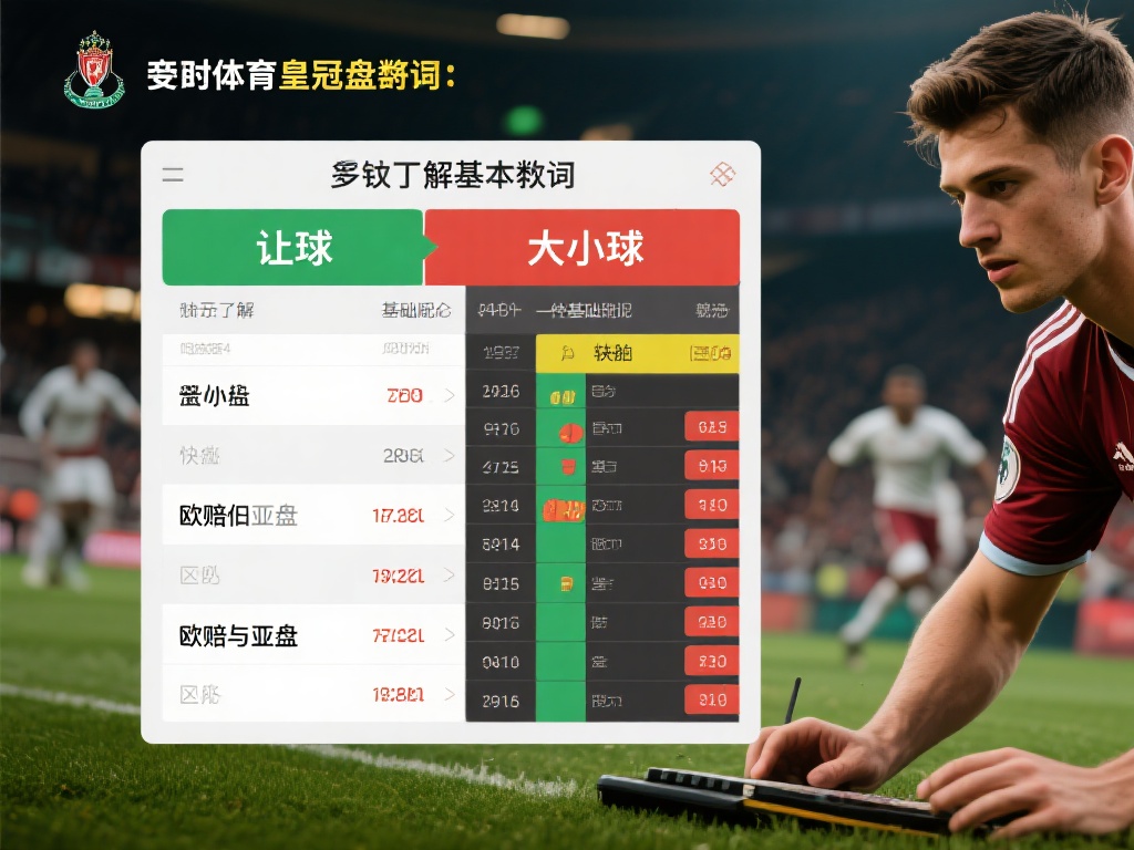 熟悉基本术语：在接触体育皇冠盘时，首先要了解一些基