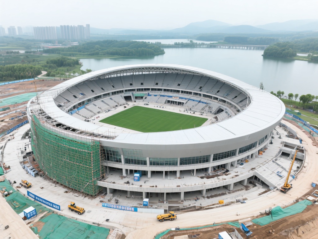 自项目开工以来，皇冠湖体育中心的建设进度一直保持高